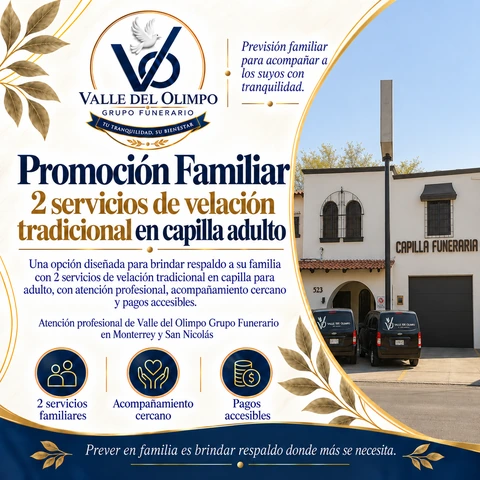 Pieza gráfica de previsión: tradicional capilla