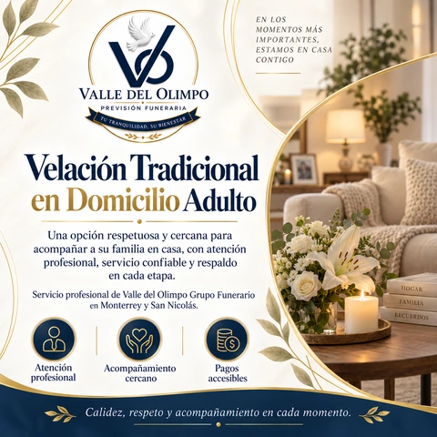 Pieza gráfica de previsión: tradicional domicilio