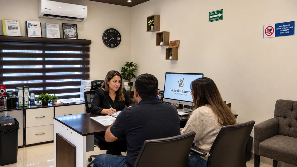Conversación de orientación en una oficina