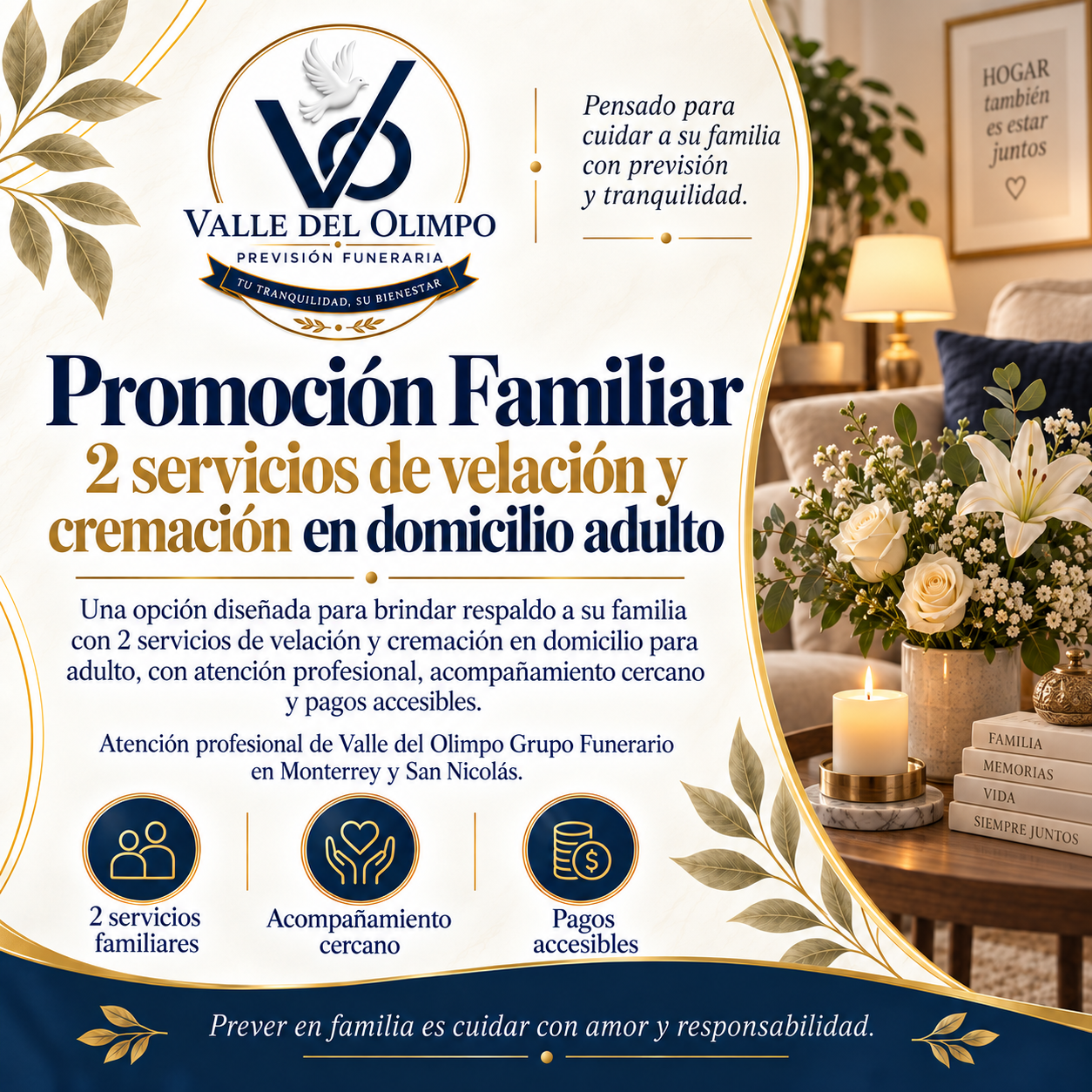 2 Servicios de Velación y Cremación en Domicilio